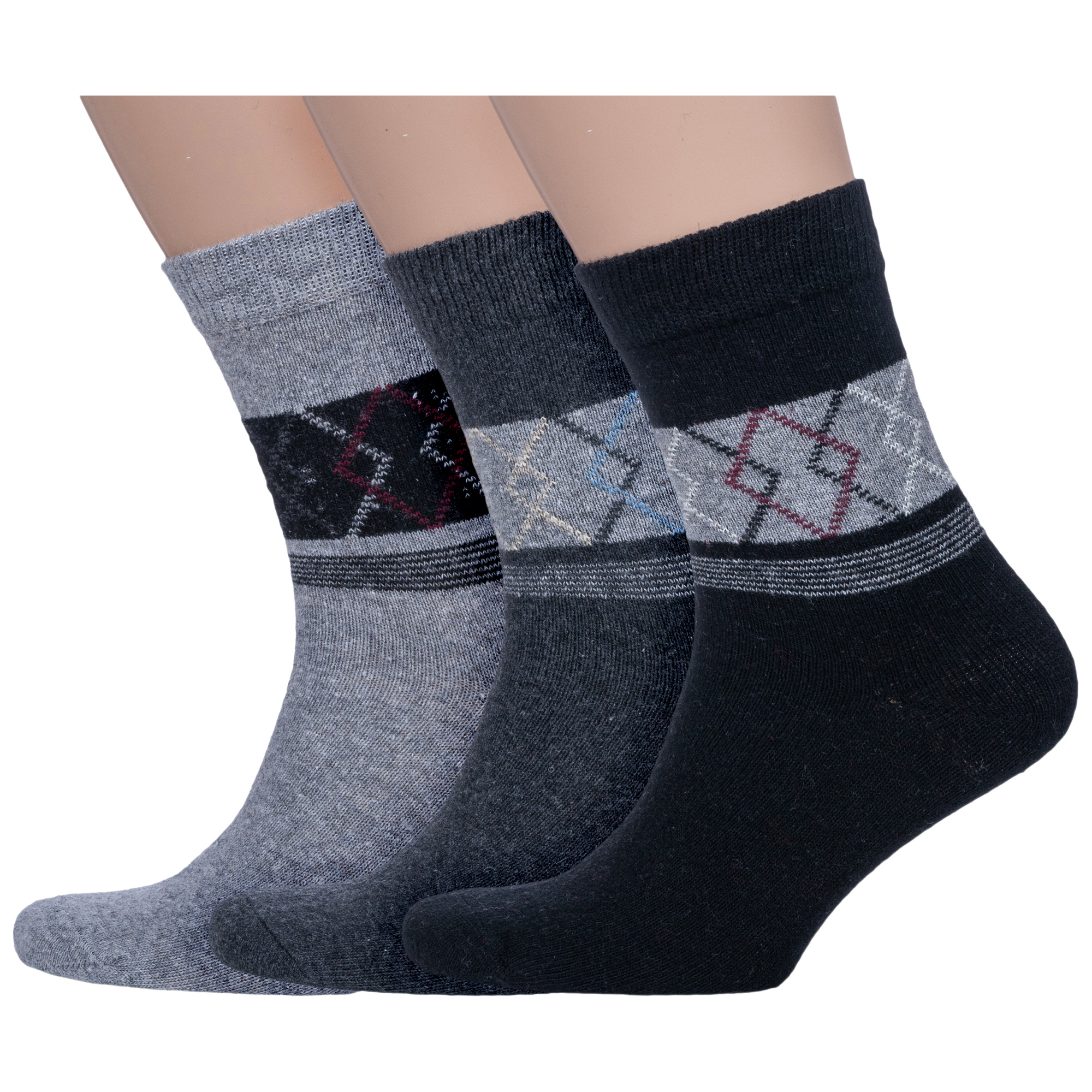Комплект носков мужских Hobby Line 3-6453 разноцветных 40-44