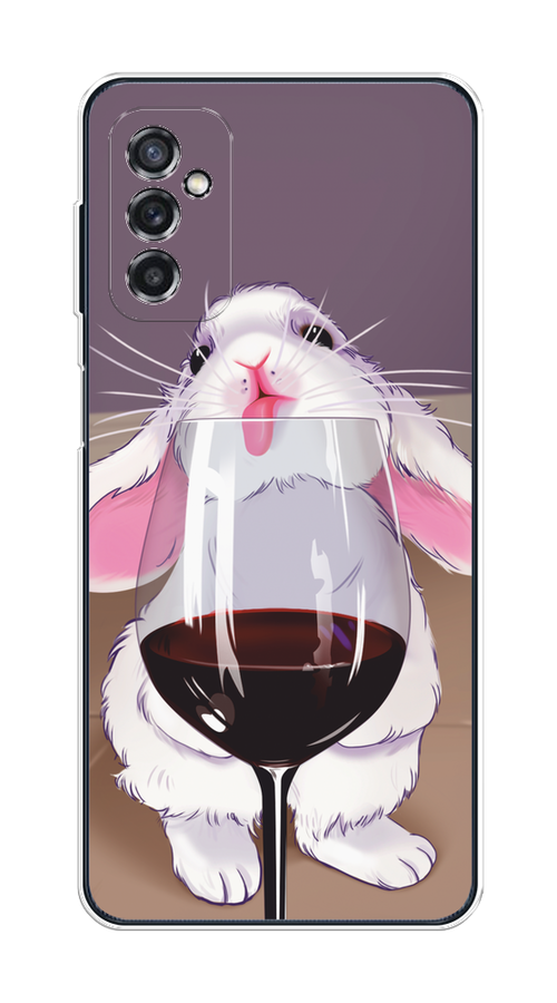 

Чехол на Samsung Galaxy M52 "Кролик с бокалом", Белый;розовый;красный, 2104350-1