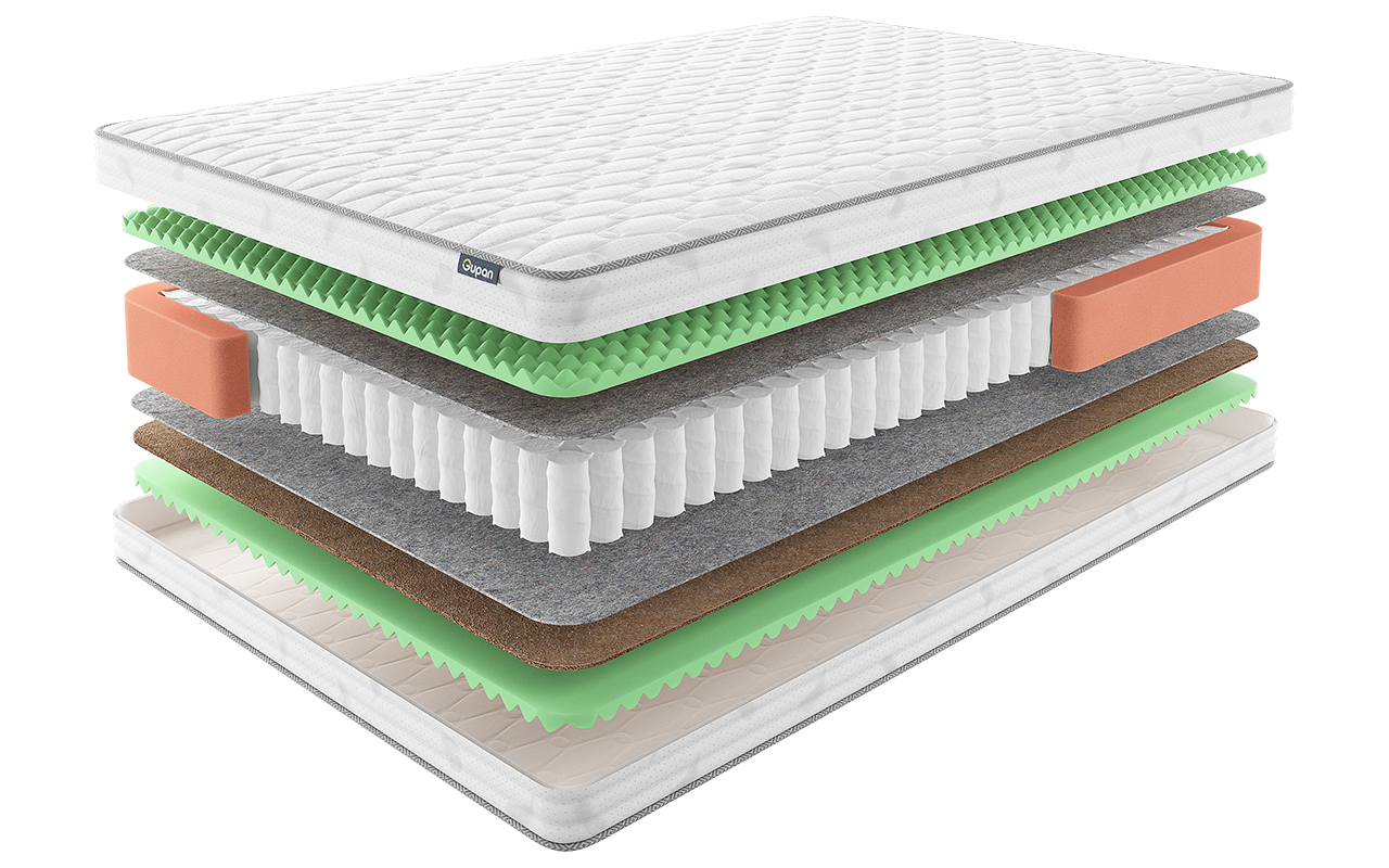 

Матрас Gupan Osteon Opus 120x195 см, Белый, Osteon Opus
