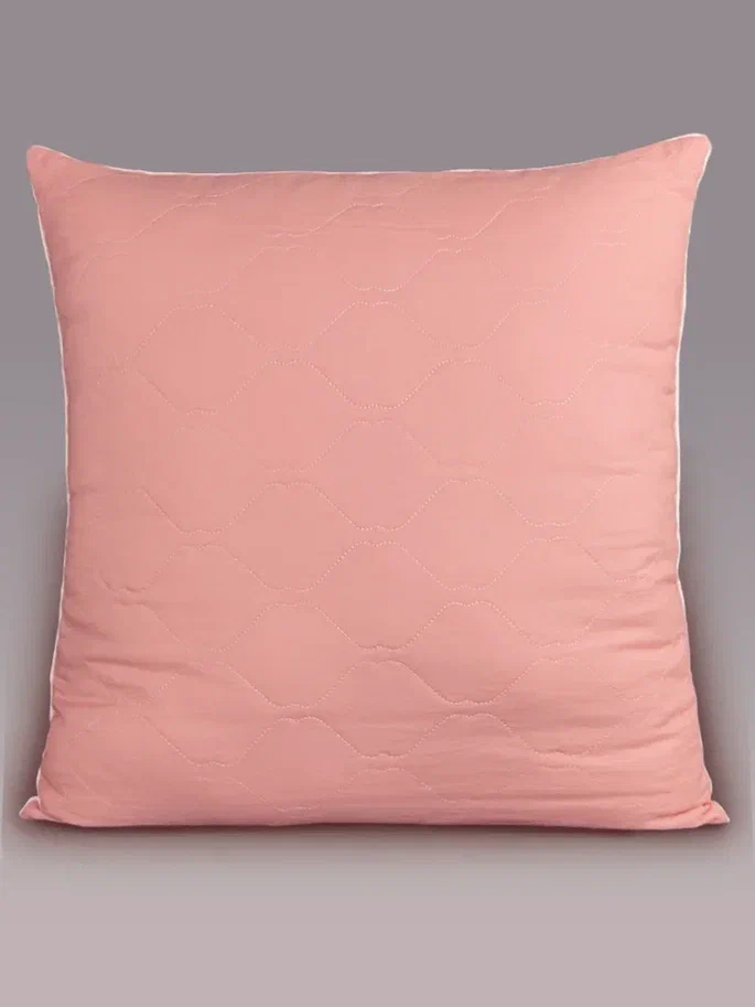 фото Подушка selena "crinkle line", 70x70 см, "лебяжий пух", розовый