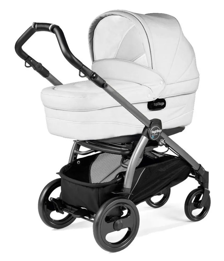 фото Коляска для новорожденных peg perego classico culla latte white + шасси book peg-perego