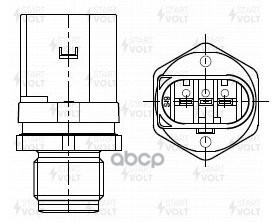 

Датчик давления топлива для а/м BMW X5 F15 (13-)/X6 F16 (14-) 3.0D (FPS 0025)