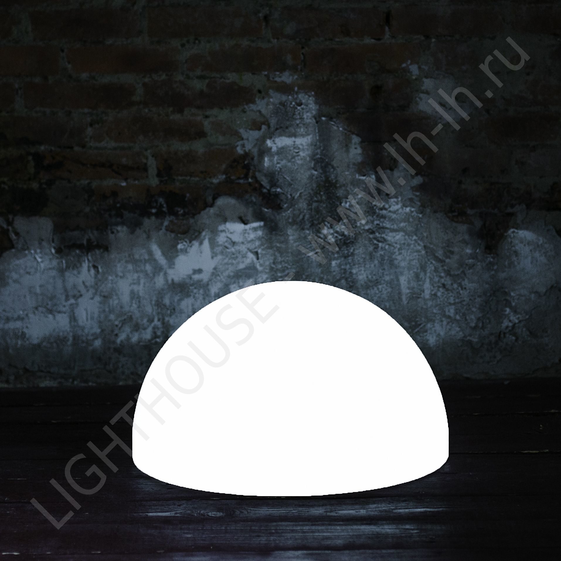 фото Светящаяся полусфера halfmoon 60 см 220v white lighthouse