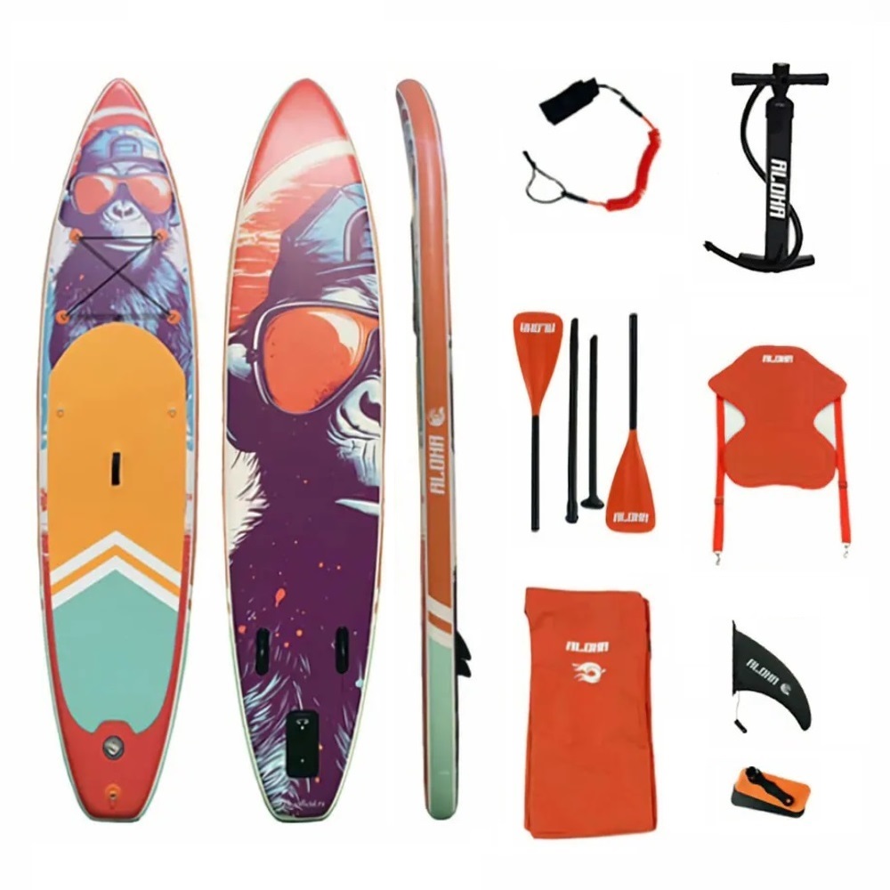 SUP-борд 2 в 1 ALOHA Gorilla 11'6, 350х84х15 см с полным комплектом аксессуаров