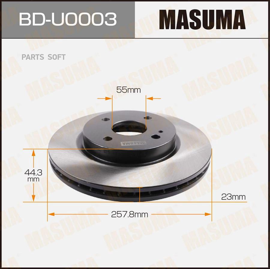 

Тормозной диск MASUMA BDU0003