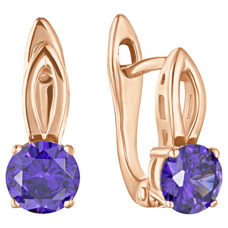 

Серьги из серебра с кристаллом ювелирным LAZURIT-ONLINE 8240RG, 8240RG