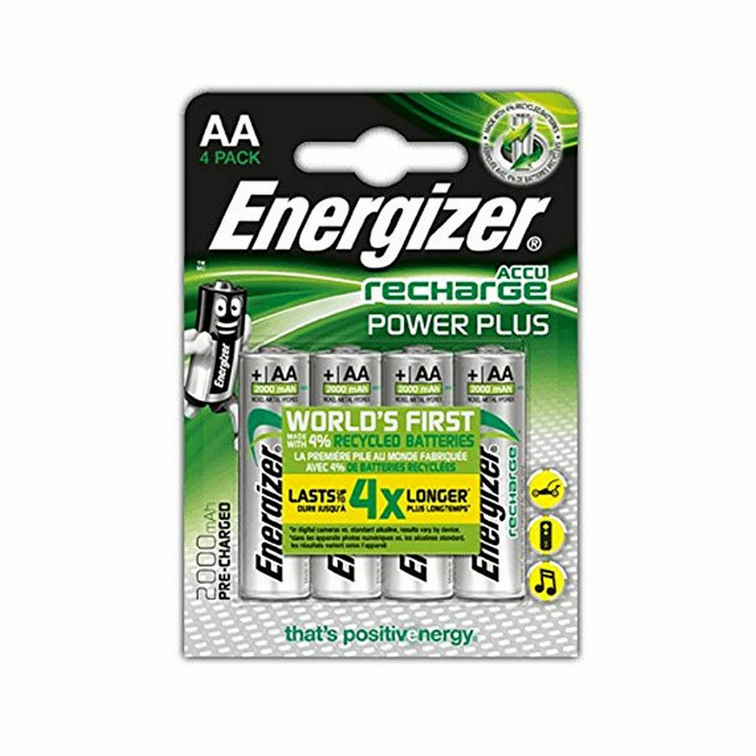 

Аккумулятор Energizer Power Plus NH15/AA 2000 BP4 Pre-Ch 1.2V, 4шт