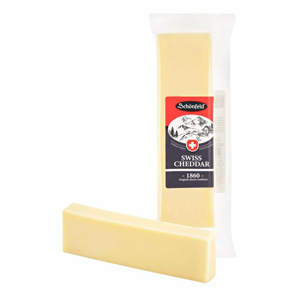 Сыр твердый Schonfeld Swiss Cheddar 53% 150 г