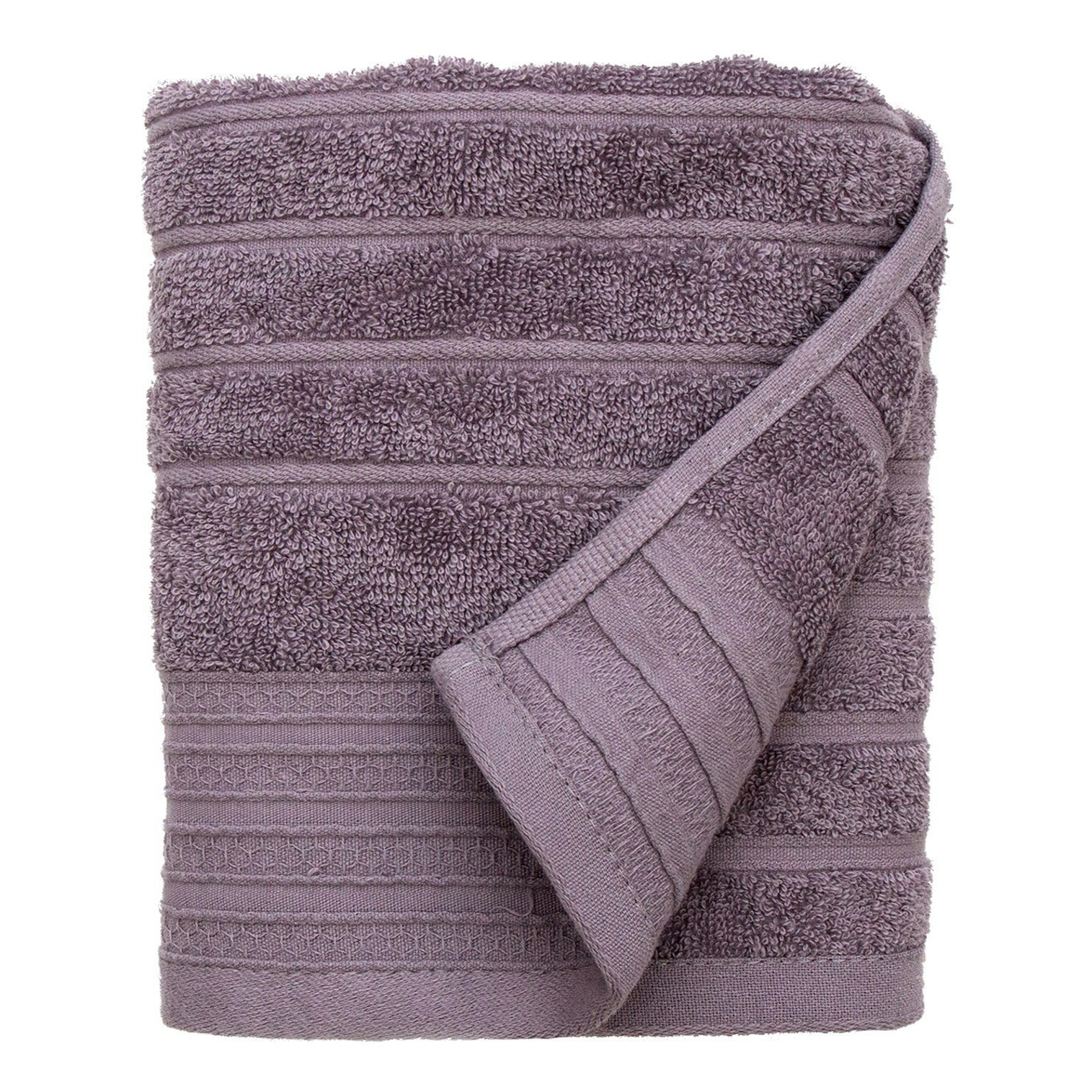 

Полотенце махровое 70х130 Страйп серый опал