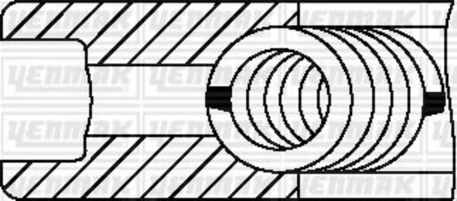 

Кольца Поршневые Ком-Т 4,0X3,16X4,0 1Шт YENMAK 9109378000