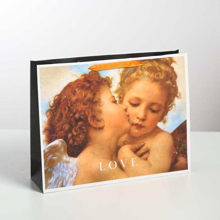

Пакет ламинированный горизонтальный Love, L 40 x 31 x 11,5 см, Разноцветный