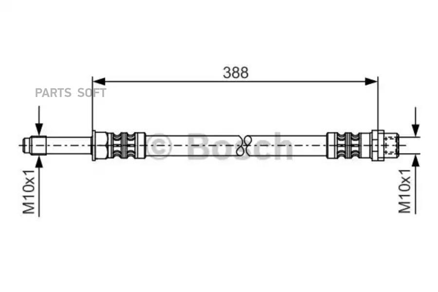 

BOSCH Шланг тормозной BOSCH 1987476300