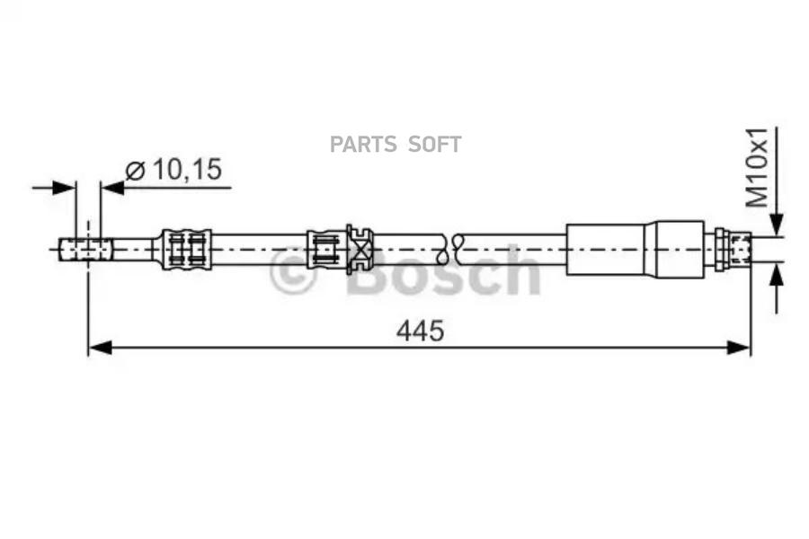 

BOSCH Шланг тормозной BOSCH 1987476455