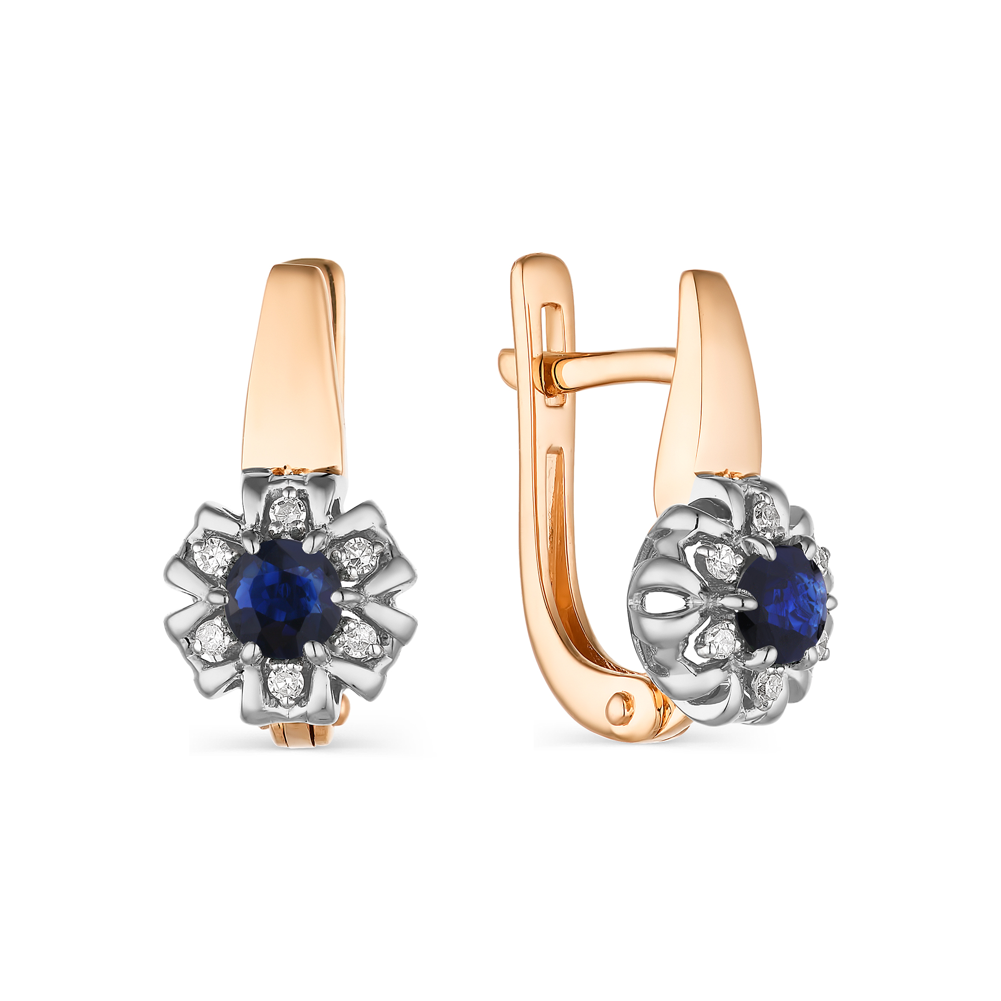 

Серьги из красного золота с бриллиантом АЛЬКОР 23504-102, 23504-102