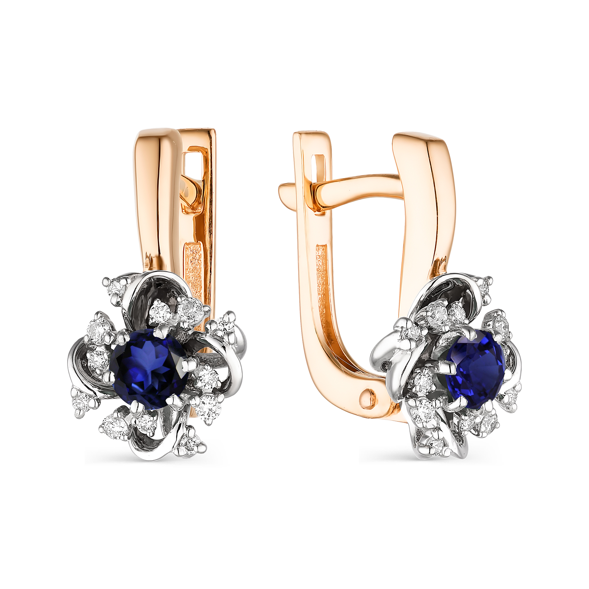 

Серьги из красного золота с бриллиантом АЛЬКОР 23543-102, 23543-102