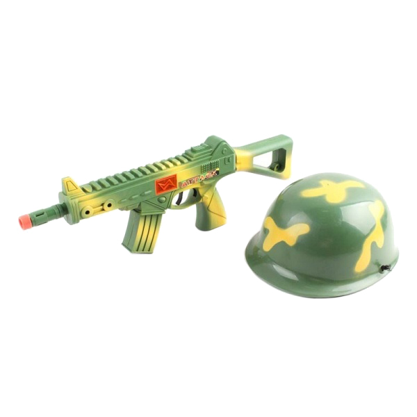 

Набор оружия автомат+каска в сетке (игрушка) S375-H41202