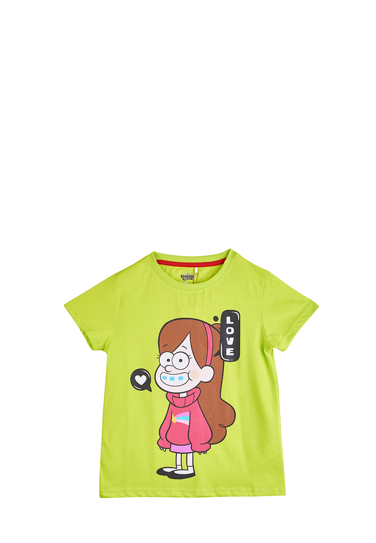 фото Футболка детская gravity falls ss22gf0071854 цв. лаймовый р. 146