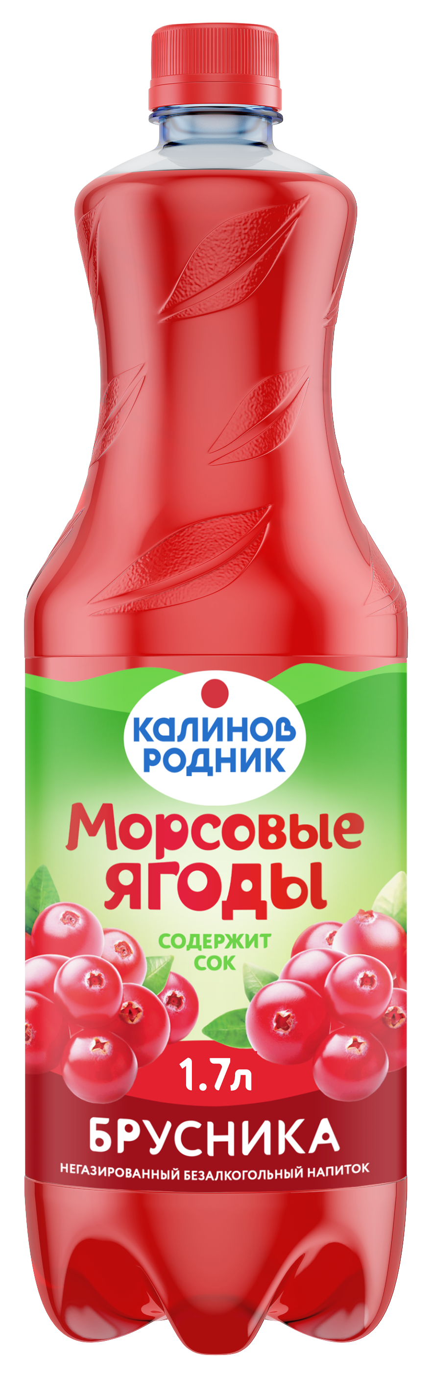 Напиток Калинов родник Морсовые ягоды брусника 1,7 л