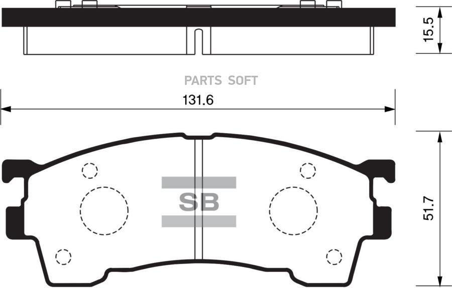 

Тормозные колодки Sangsin brake SP2018