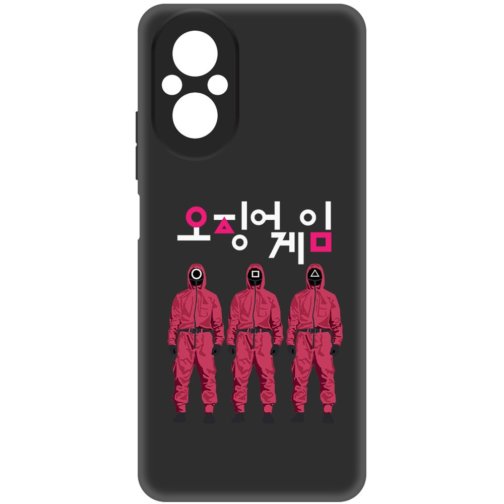 

Чехол-накладка Krutoff Soft Case Игра в кальмара-Персонал для Realme C67 черный