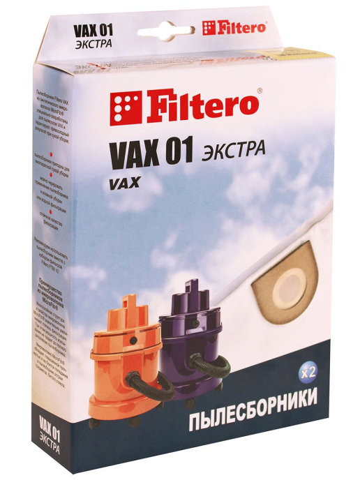 фото Пылесборник для пылесоса filtero vax 01 экстра