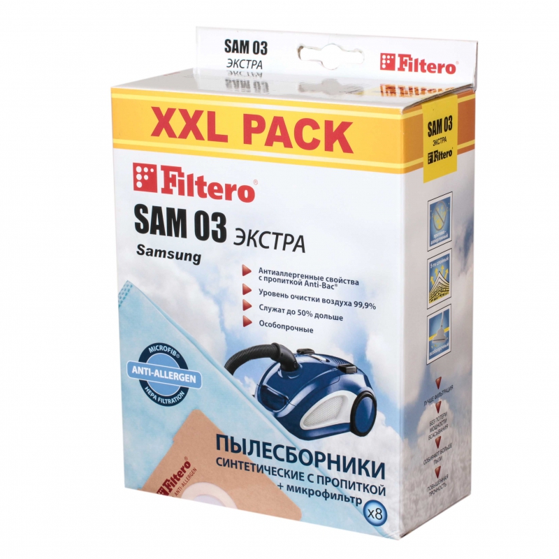 

Пылесборник Filtero SAM 03 XXL Экстра, SAM 03 XXL Экстра