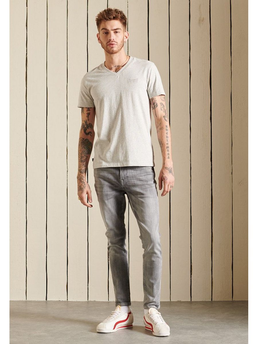 

Футболка мужская Superdry SU222O2BU серая 2XL, Серый, SU222O2BU