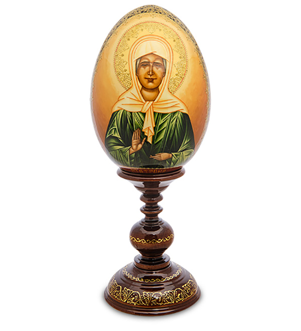 

Яйцо расписное Владимирская Богородица, Разноцветный