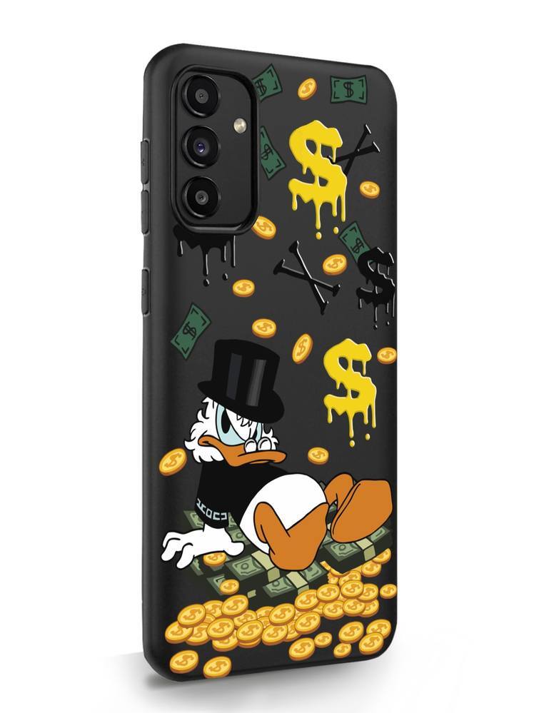 

Чехол MustHaveCase для Samsung Galaxy A13 Богатенькая Утка черный, Samsung Galaxy A13 Богатенькая Утка