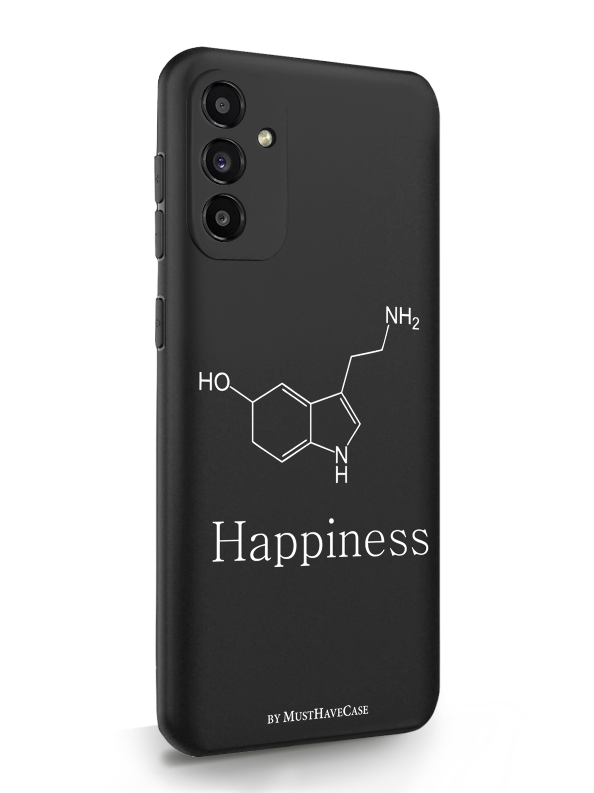 фото Чехол musthavecase для samsung galaxy a13 молекула счастья черный