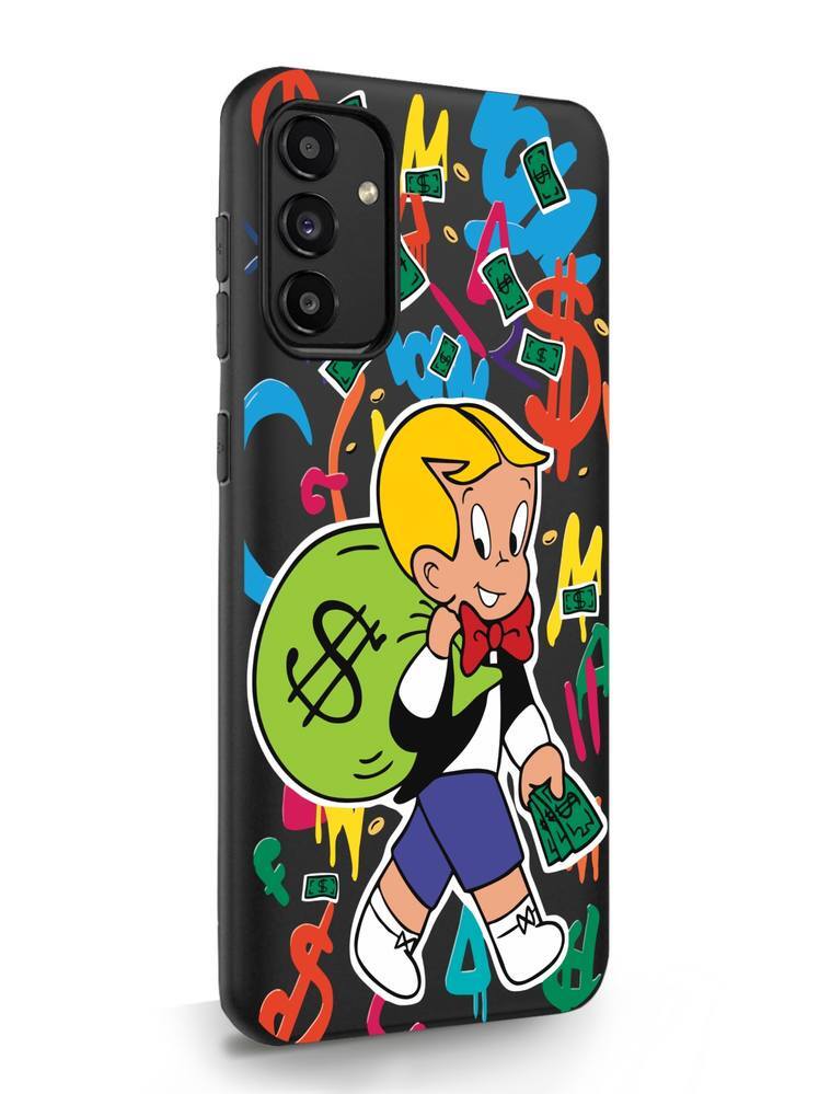

Чехол MustHaveCase для Samsung Galaxy A13 Монополи Богатенький Риччи черный, Samsung Galaxy A13 Монополи Богатенький Риччи