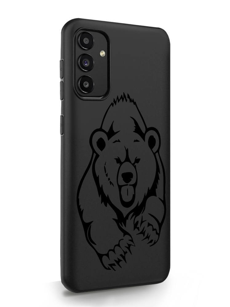 

Чехол MustHaveCase для Samsung Galaxy A13 Медведь черный, Samsung Galaxy A13 Медведь