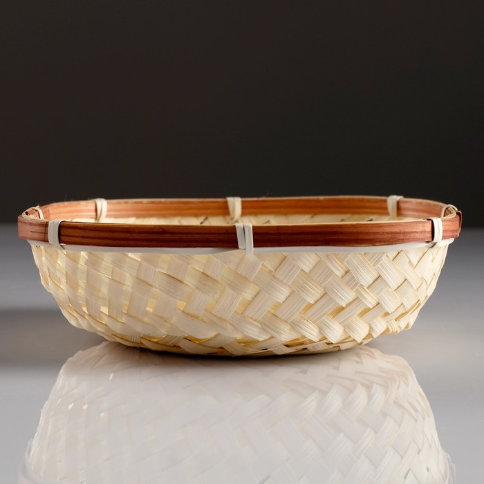 

Плошка «Плетёнка», 18×18×4 см, бамбук