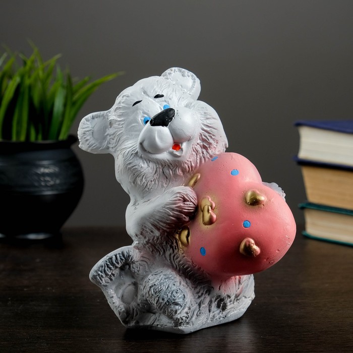 

Копилка "Медведь с сердцем" МИКС 15см