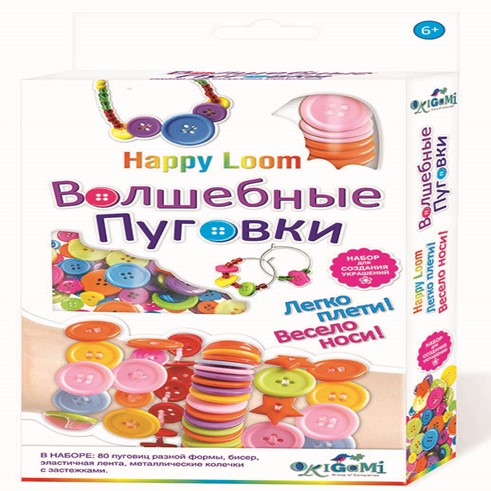 

Набор для творчества Happy Loom Волшебные пуговки