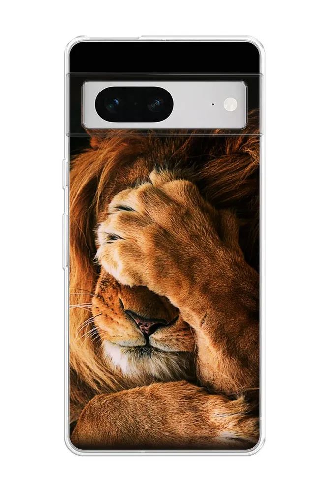 

Чехол Awog на Google Pixel 7 "Львиный стыд", Разноцветный