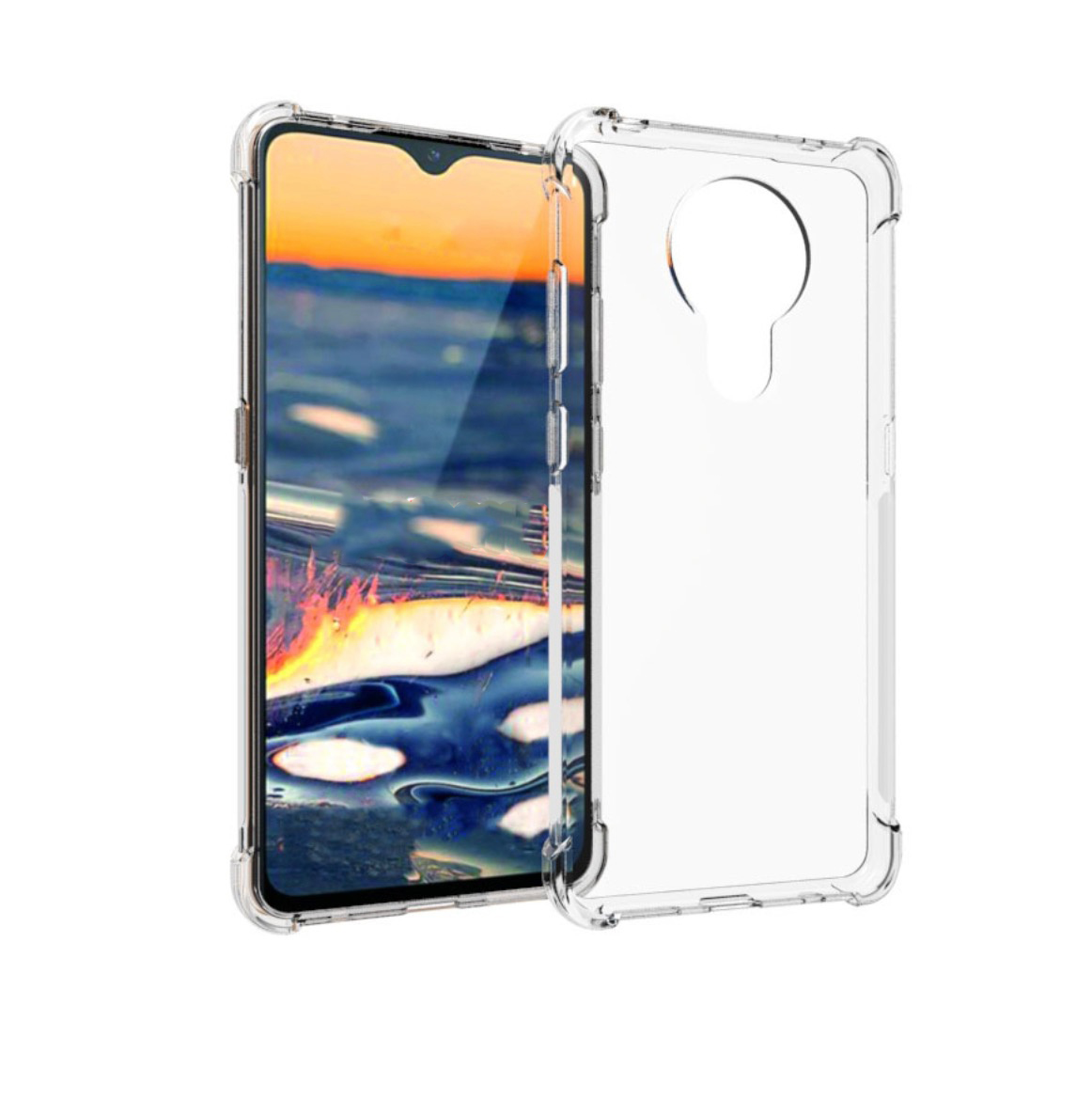 

Чехол накладка MyPads Tocco для Nokia 5.3 прозрачный