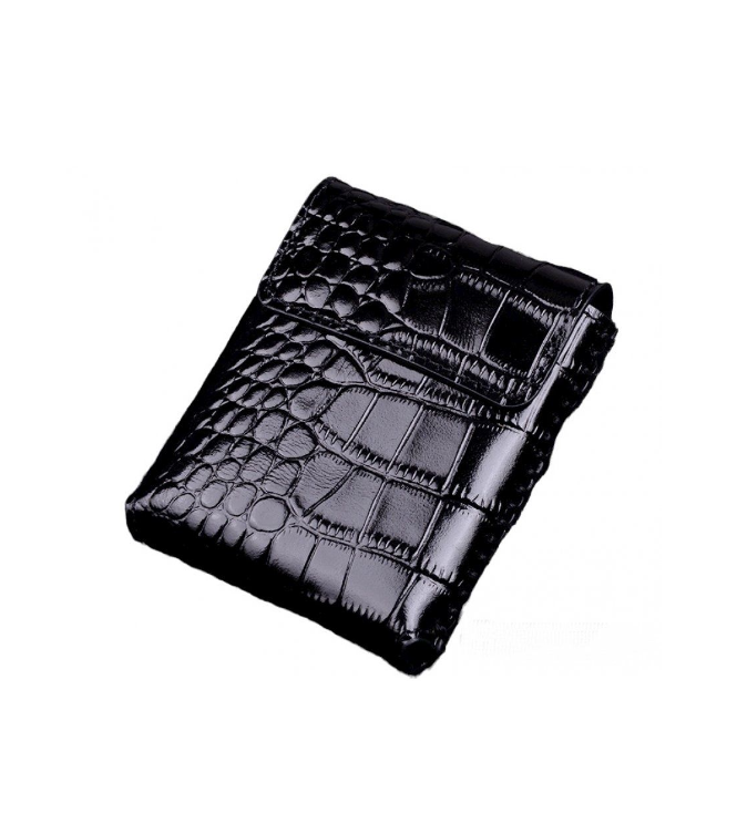 

Чехол-кобура MyPads для Huawei P50 Pocket из натуральной кожи теленка с фактурной прошивко, Черный