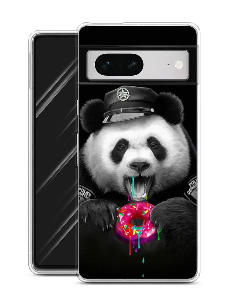 

Чехол Awog на Google Pixel 7 "Панда police", Разноцветный