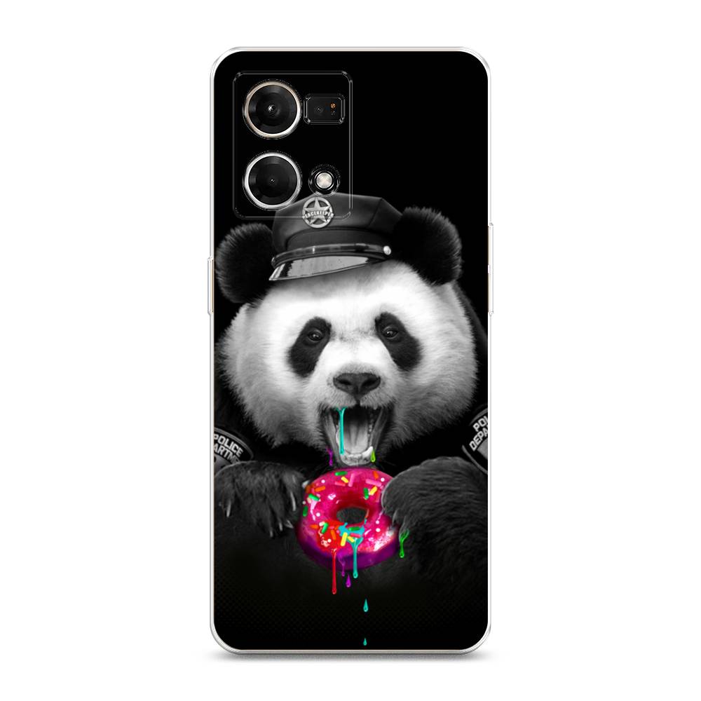 

Чехол Awog на Oppo Reno 7 4G/8 4G "Панда police", Разноцветный