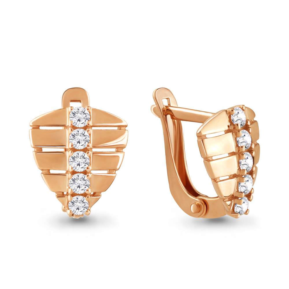 

Серьги из серебра с фианитом Aquamarine 46502А_925_з, 46502А_925_з