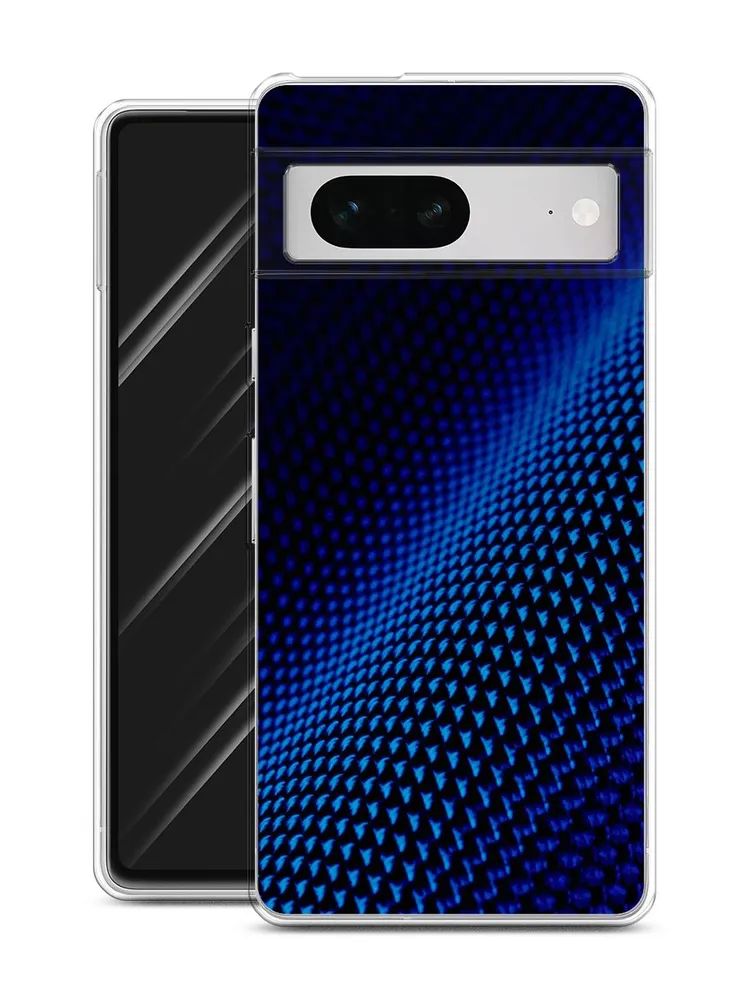 Чехол Awog на Google Pixel 7 Синий карбон