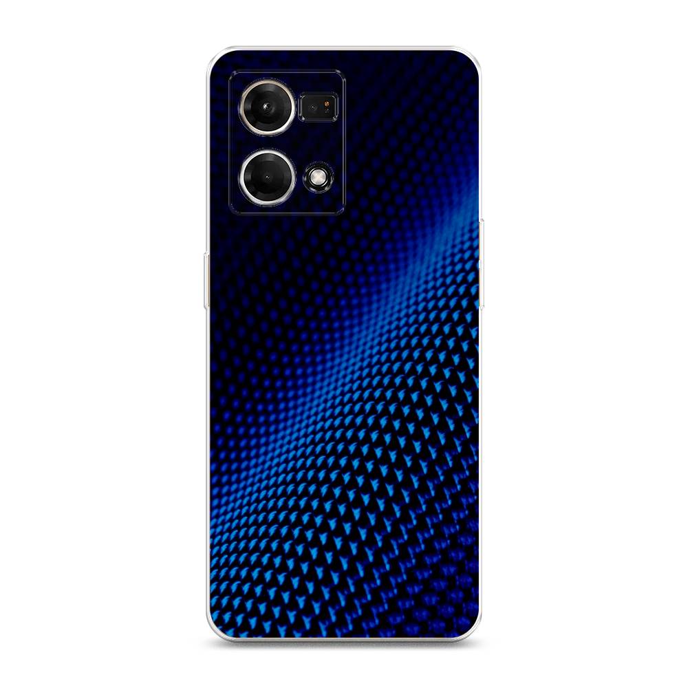 

Чехол Awog на Oppo Reno 7 4G/8 4G "Синий карбон", Разноцветный