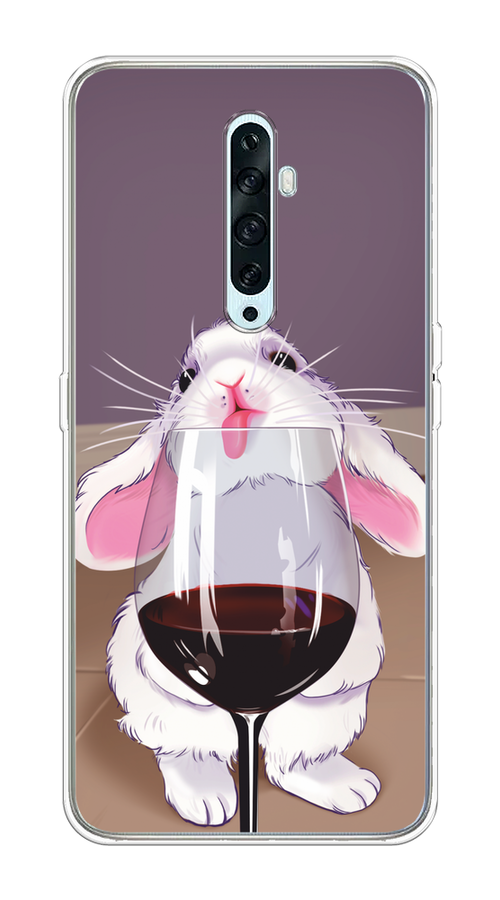

Чехол на Oppo Reno 2Z "Кролик с бокалом", Белый;розовый;красный, 251850-1