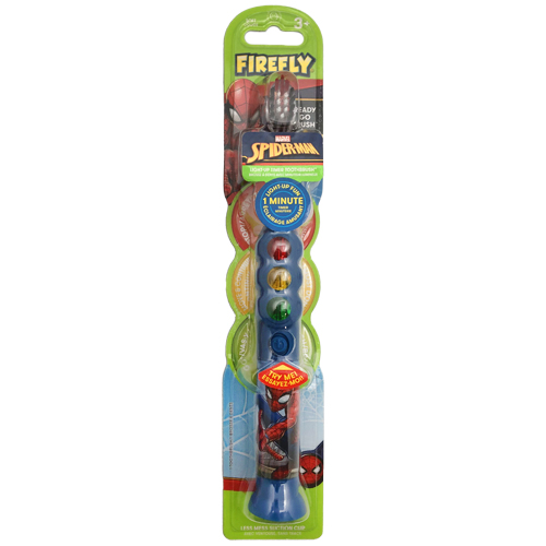 Электрическая зубная щётка Firefly Spider-Man с таймером-подсветкой светофор SM-19