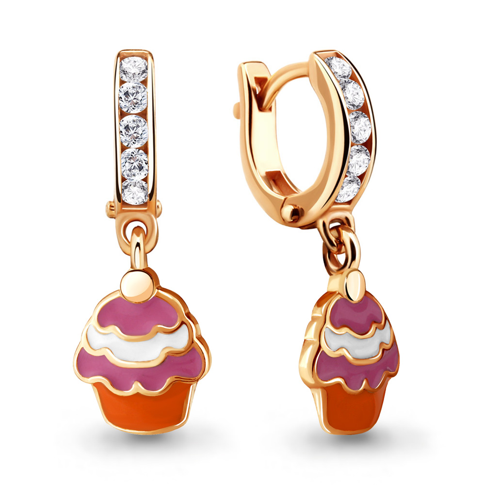 

Серьги из серебра с фианитом Aquamarine 46536А_925_з, 46536А_925_з