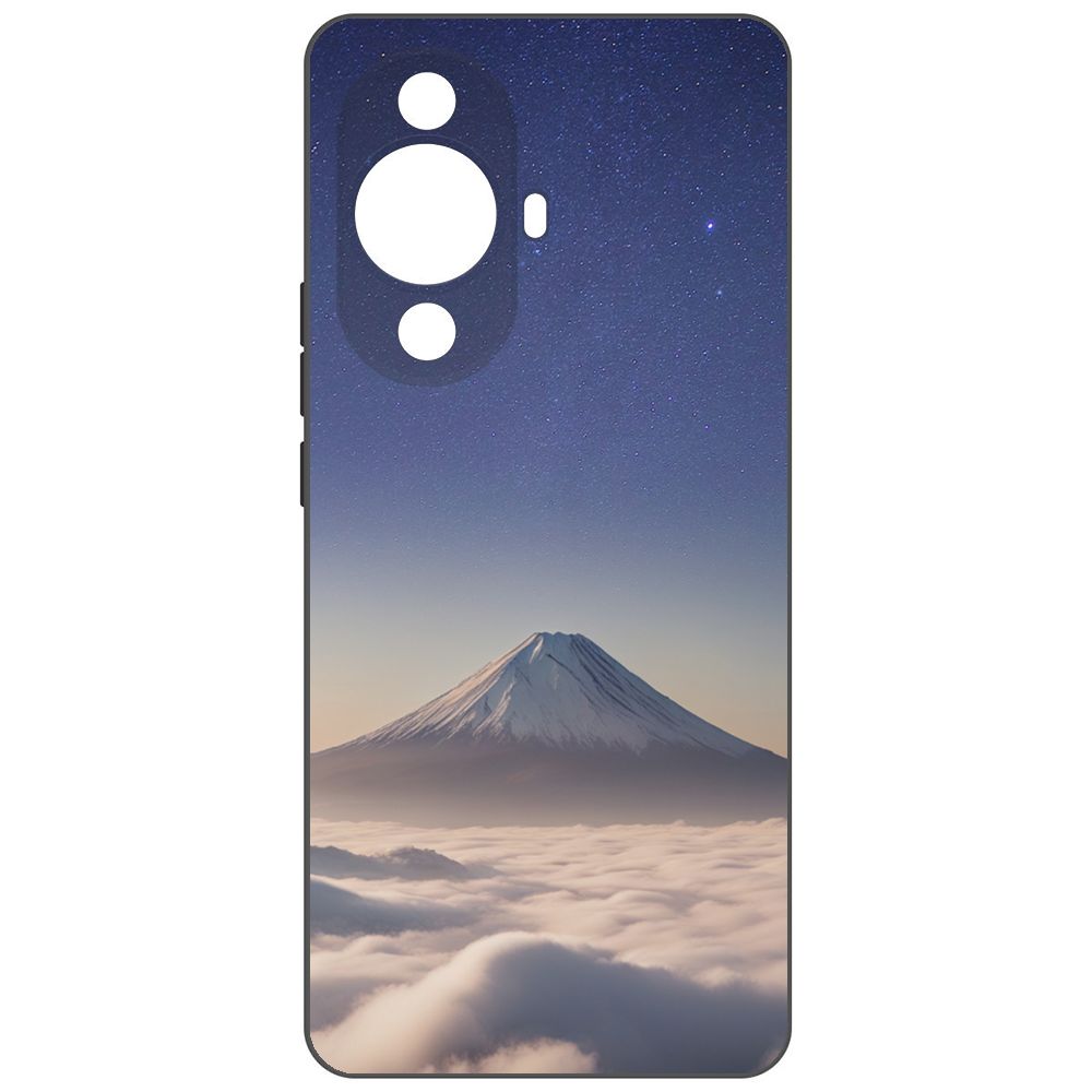 

Чехол-накладка Krutoff Soft Case Япония, Фудзияма для Huawei Nova 11 Pro черный