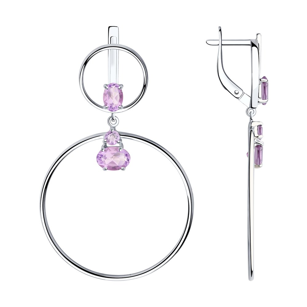 

Серьги из серебра с аметистом НАШЕ ЗОЛОТО ДИ92022174, ДИ92022174