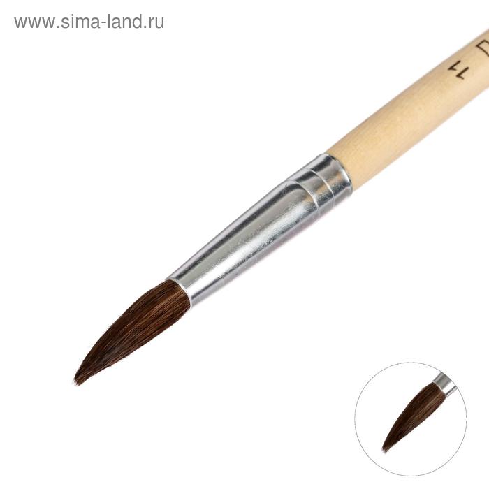 

Кисть пони № 11, круглая(10 шт.), Бежевый