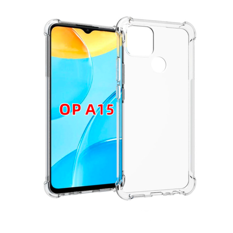 

Чехол задняя-панель-накладка-бампер MyPads Tocco для OPPO A15/ A15S с усиленной защитой уг, Прозрачный